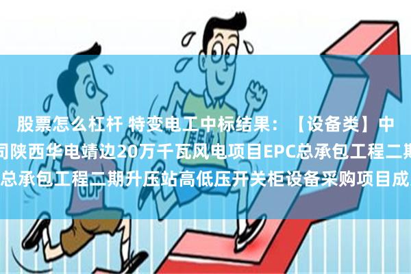 股票怎么杠杆 特变电工中标结果：【设备类】中国电建西北院建设公司陕西华电靖边20万千瓦风电项目EPC总承包工程二期升压站高低压开关柜设备采购项目成交结果公示